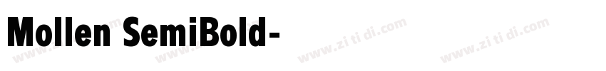 Mollen SemiBold字体转换